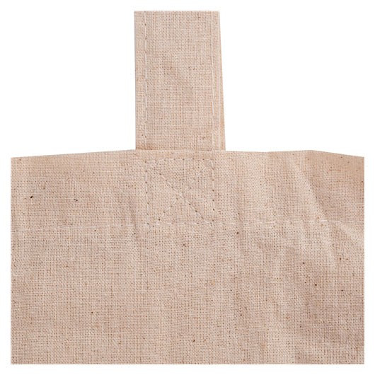 Long Handle Calico Shopper Stitching